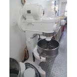 Hobart 80 QRT White Universal Bakery Mixer, three phase, with bowl and beater, dimensions approx.