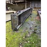 Belt Conveyor, approx. 2.7m long centres long and 38cm wide rubber belt, with electric motor (ex-