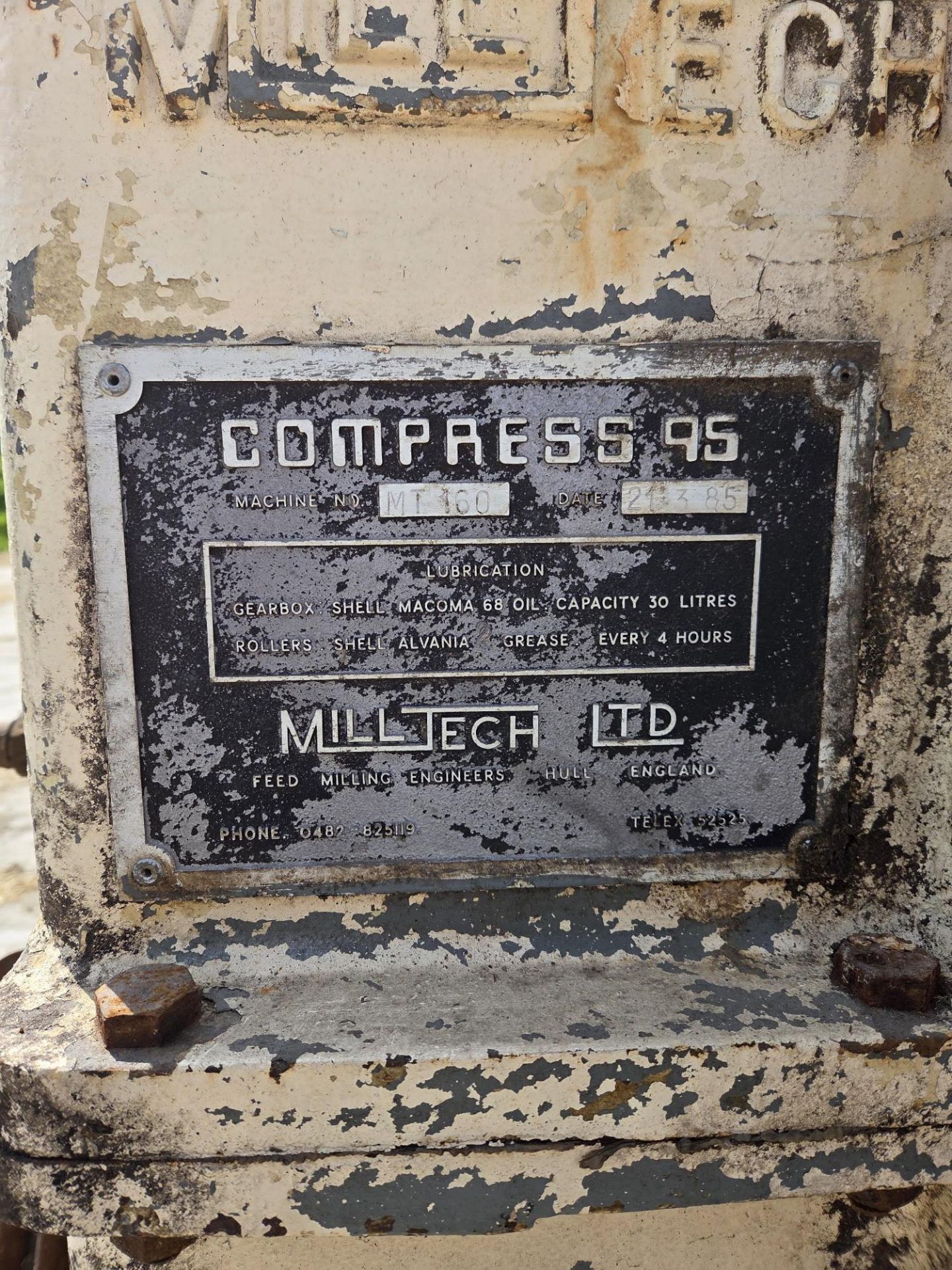 Milltech C95 Pellet Press, in working order, last used 2022, it was pelleting dried grass using a - Image 5 of 5