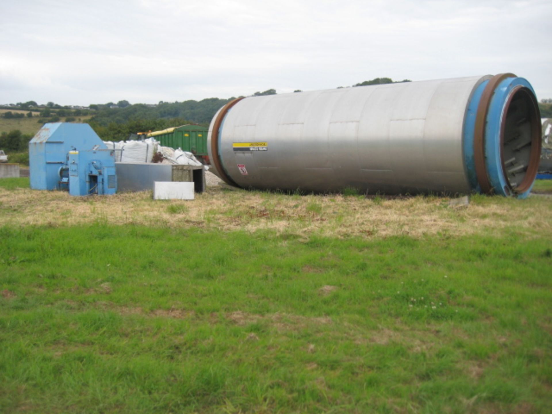 Swiss Combi Rotary Drum Dryer, in stainless steel, believed to have been built 1998 or 1999, this is
