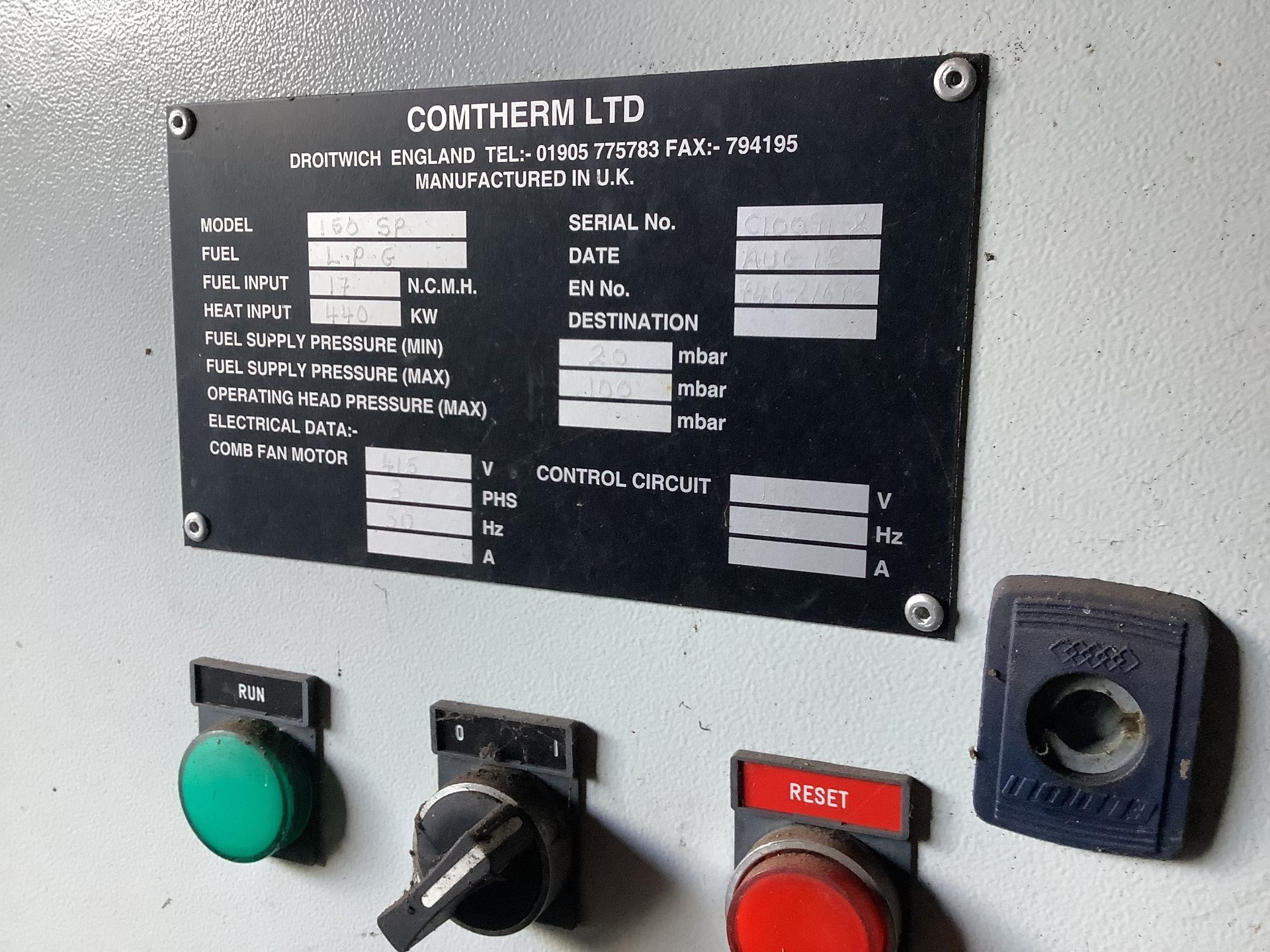 Two Comtherm SP150 Oil Burners (ex-situ), loading free of charge - yes, lot location Ballymena, - Image 6 of 6