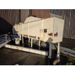 Two Deck Pellet Cooler, approx. 6.2m long x 1m wide x 1.3m high, with drive and twin chain discharge