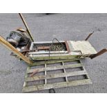 Stainless Steel Twin Chain Pellet Press Feed Conveyor, approx. 1.6m shaft centres x 300mm working
