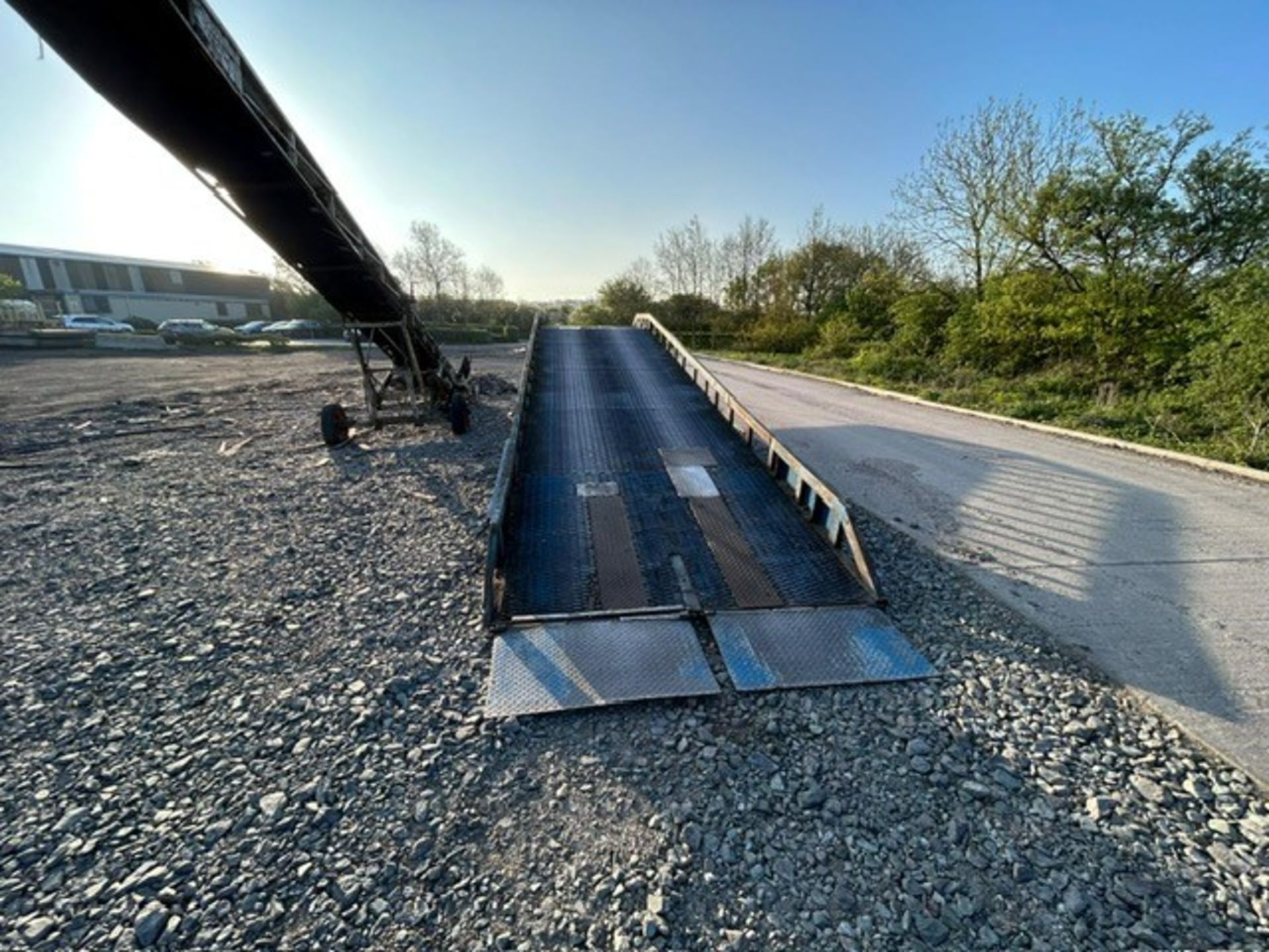 Container Ramp, with wheels, understood to carry up to 8T, approx. 11.5m long x 2.4m wide, loading - Image 2 of 4