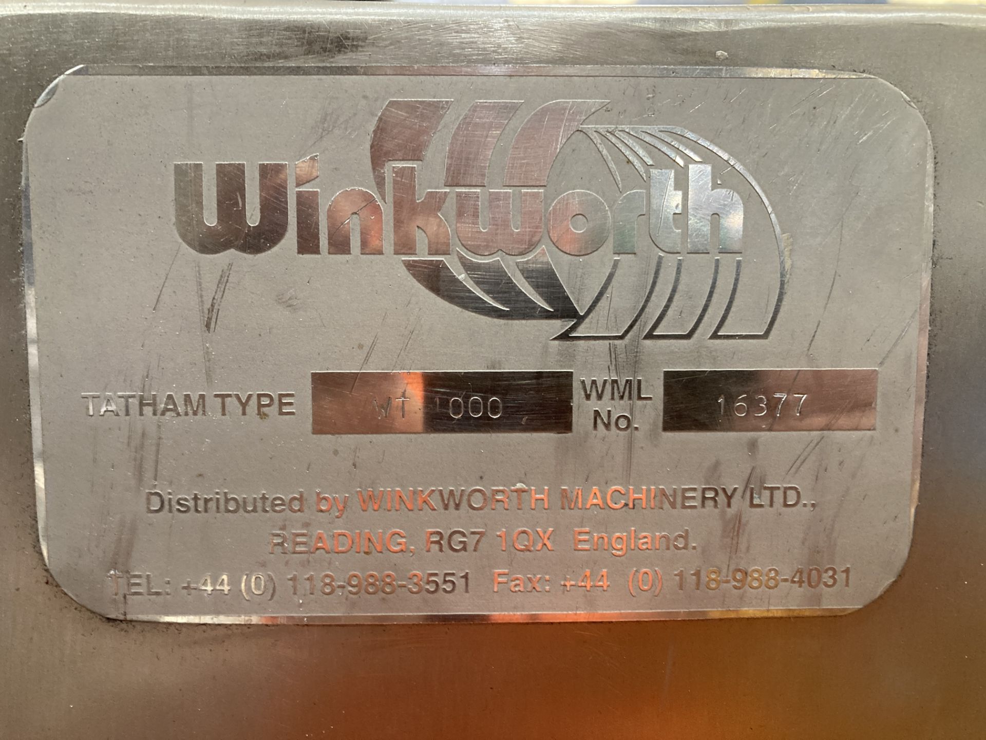 Tatham approx. 1,000 litre 304 STAINLESS STEEL TWIN SHAFT PADDLE MIXER, serial no. 15442, year of - Image 6 of 6