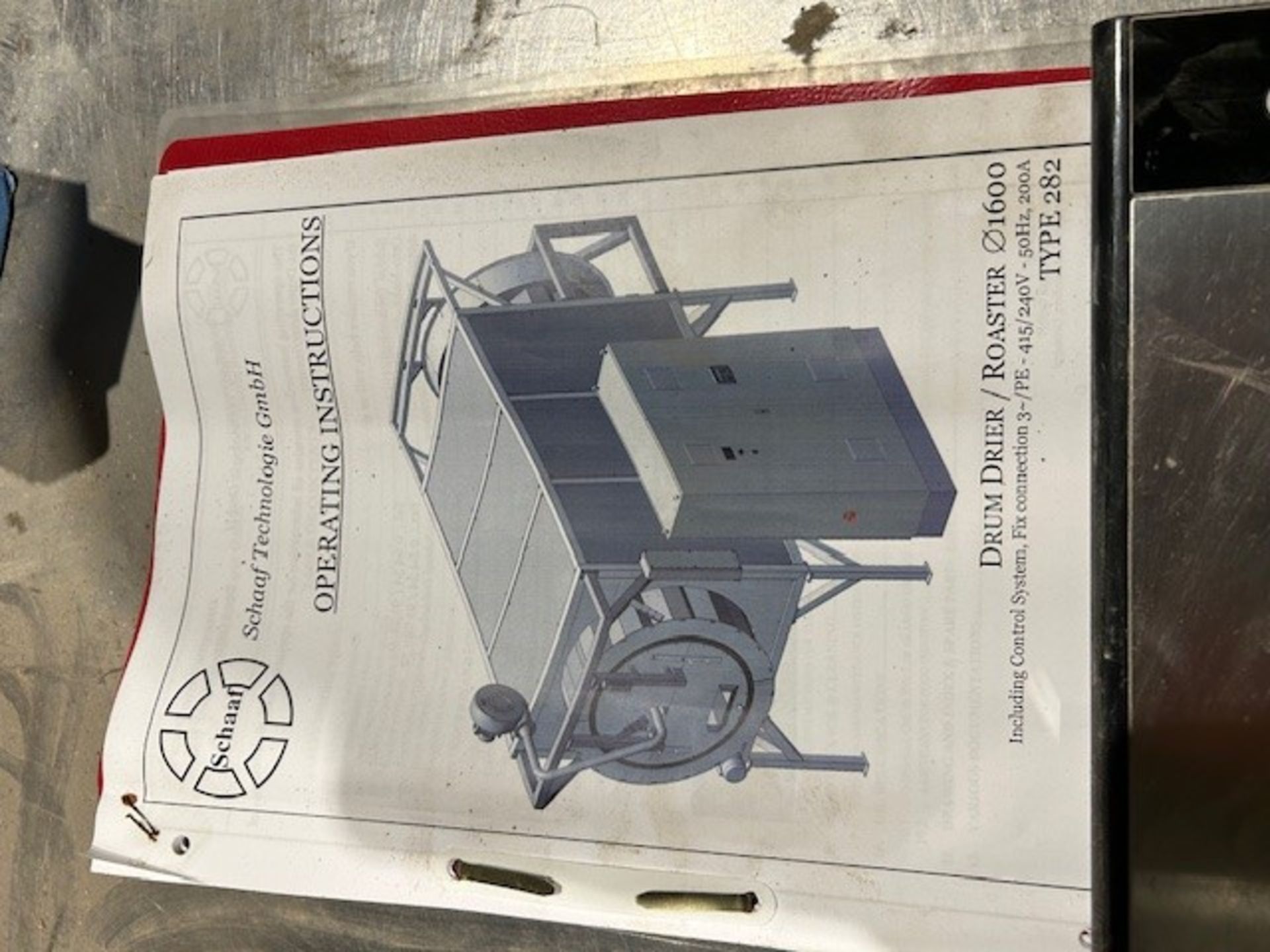 Schaaf Rotating Drum Dryer/ Roaster, understood to be a model 282, built in 2011. The drum is 1600mm - Image 19 of 19
