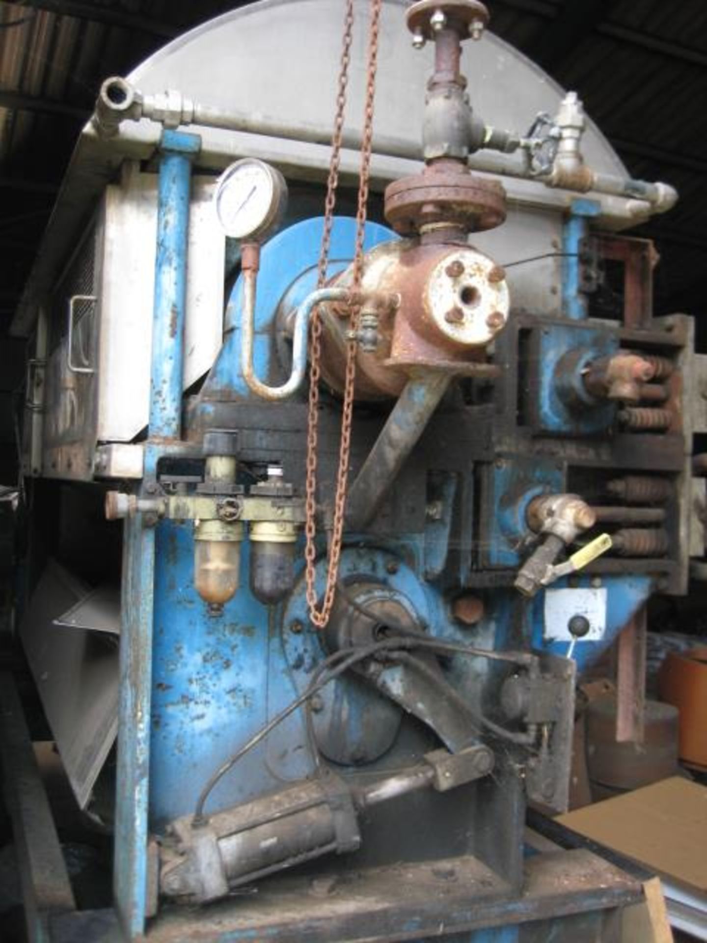 Simon Steam Heated Drum Dryer. This unit is for surface drying on a steam heated slowly rotating - Image 2 of 7