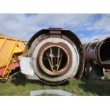 Refactory Brick Lined Furnace, approx. 2.0m O/D x 5.2m long, 700mm for the burner, burner is a