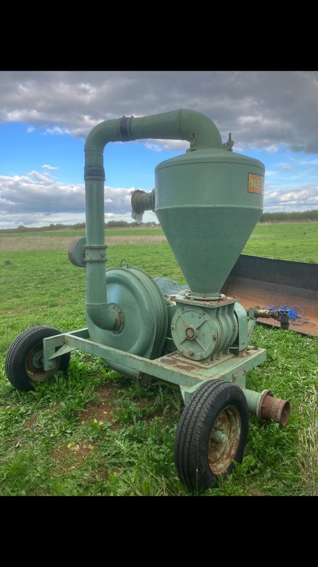 Neuero PTO Driven Sucker Blower, model GSDL 150/60/1000 PTO, discharge side converted to suit