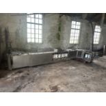 Gough Swing Bucket Elevator, with stainless steel case and HDPE buckets, approx. 4.7m high and 550mm