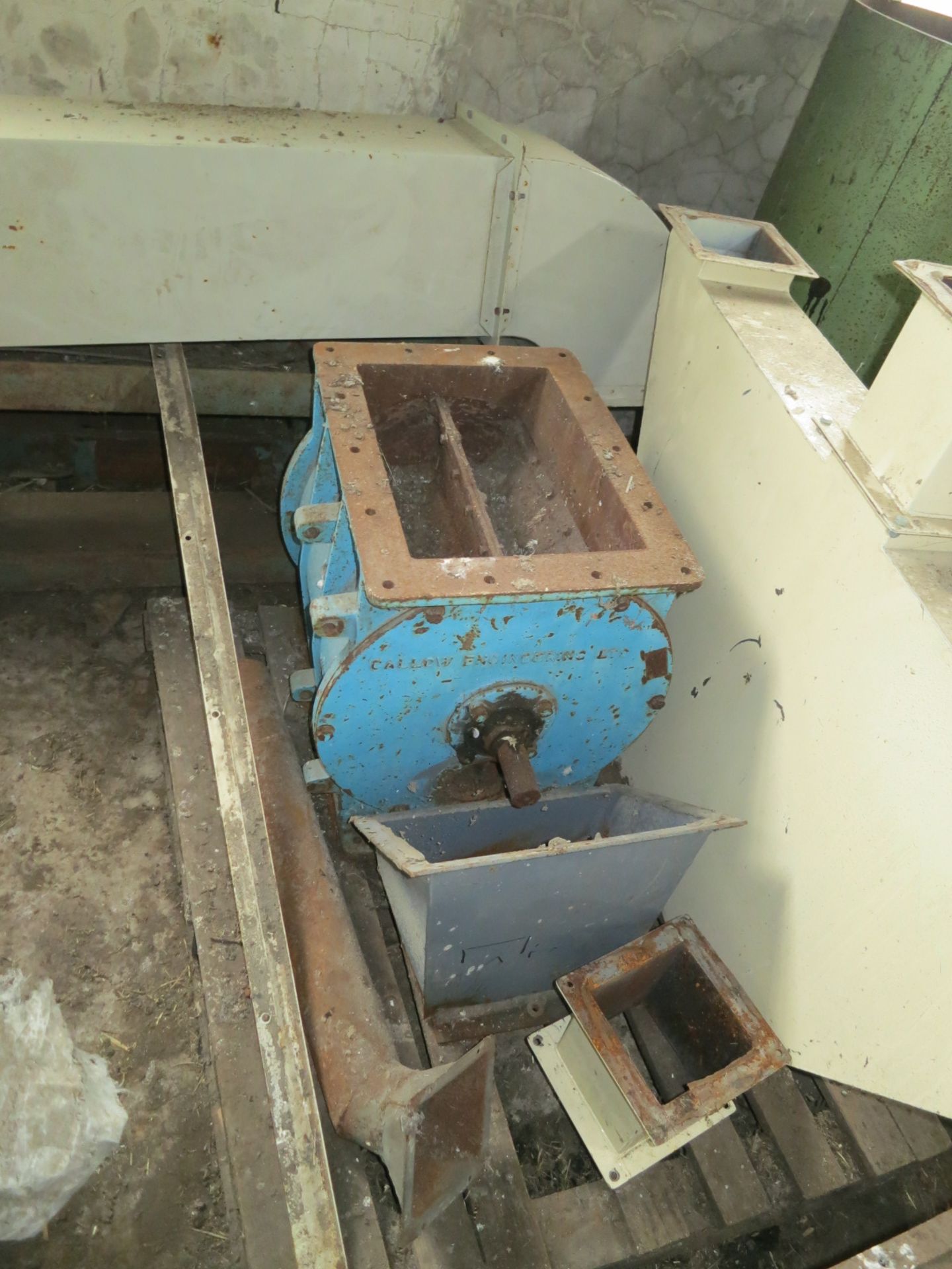 Callow Cast Steel Rotary Valve, inlet approx. 315mm x 455mm x 575mm high, rotor 450mm dia. (no