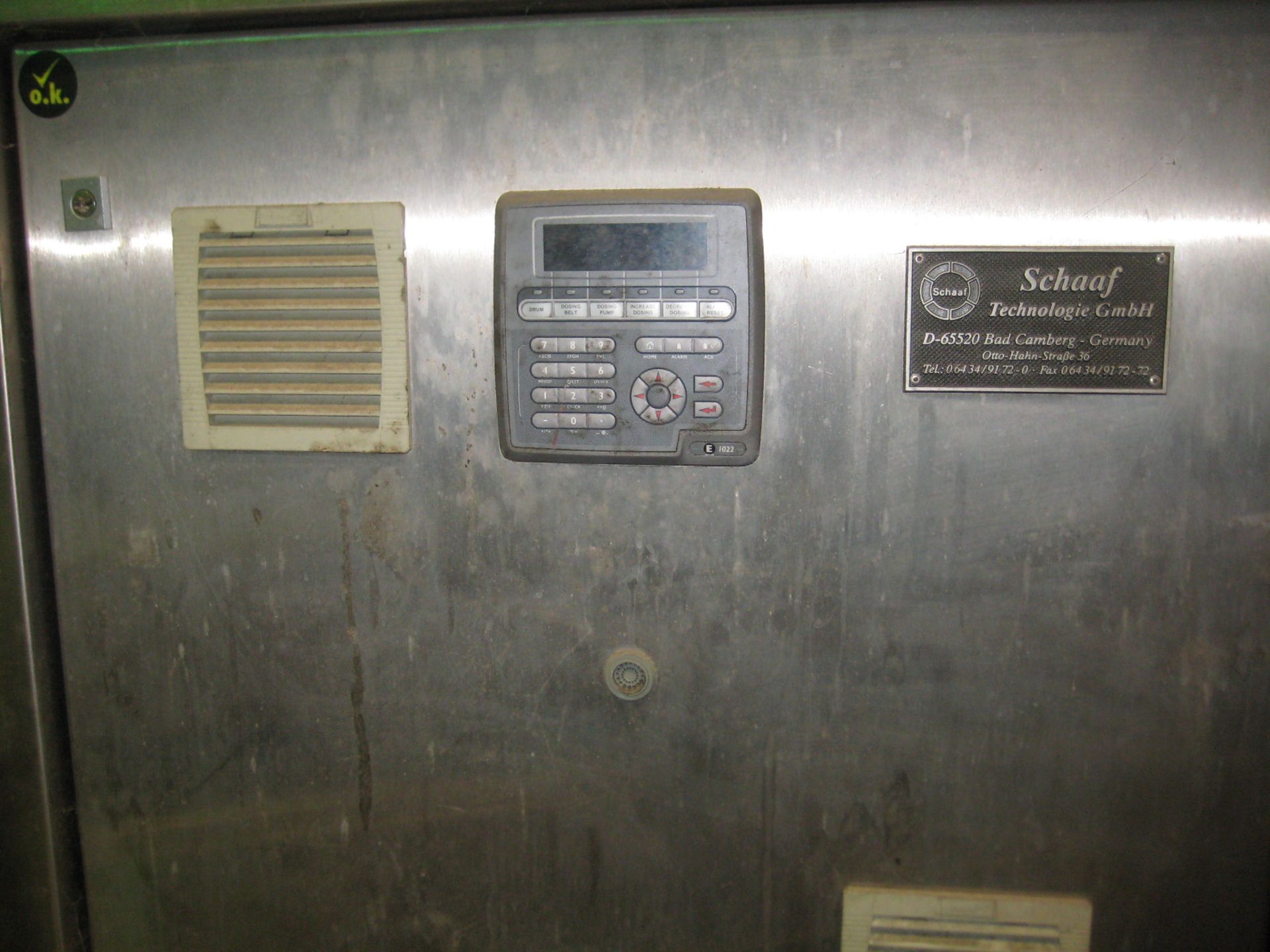 Schaaf Rotating Drum Dryer/ Roaster, understood to be a model 282, built in 2011. The drum is 1600mm - Image 3 of 19