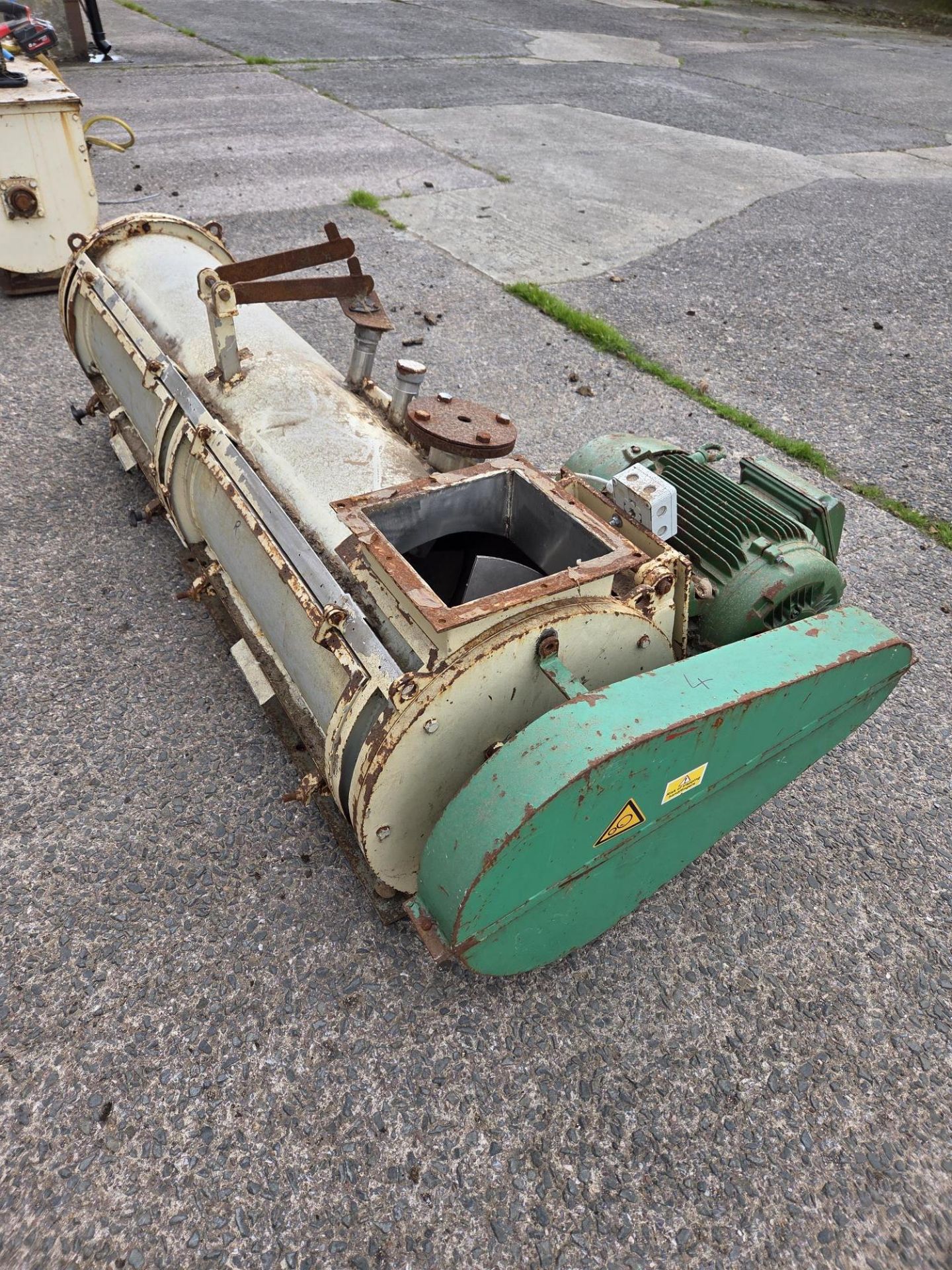 Pellet Press Conditioner, approx. 450mm dia. x 2.1m long, with stainless steel case, mild steel
