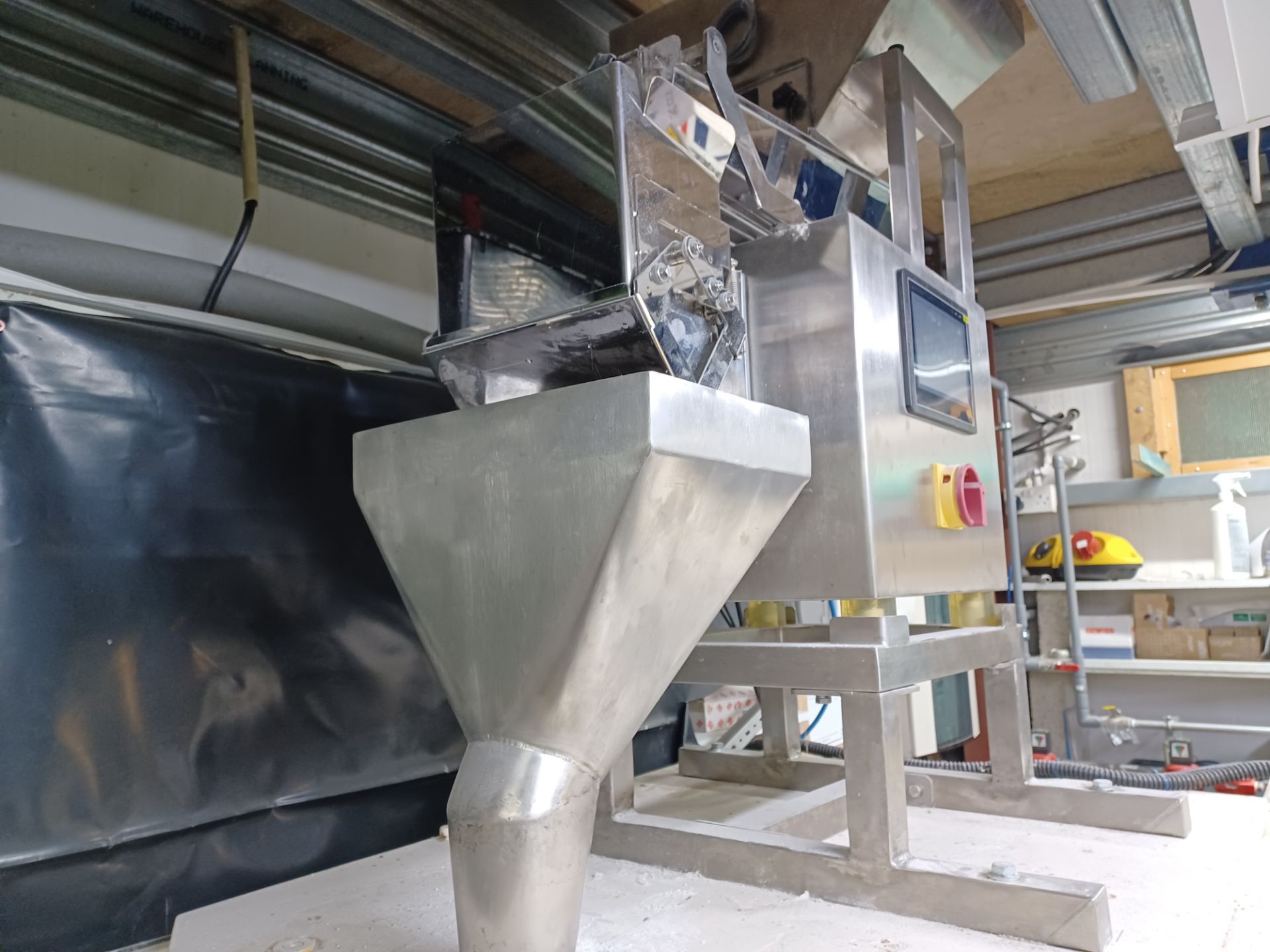 Autopak Single Head Powder Weigher (nearly new), year of manufacture approx. 2023, dimensions