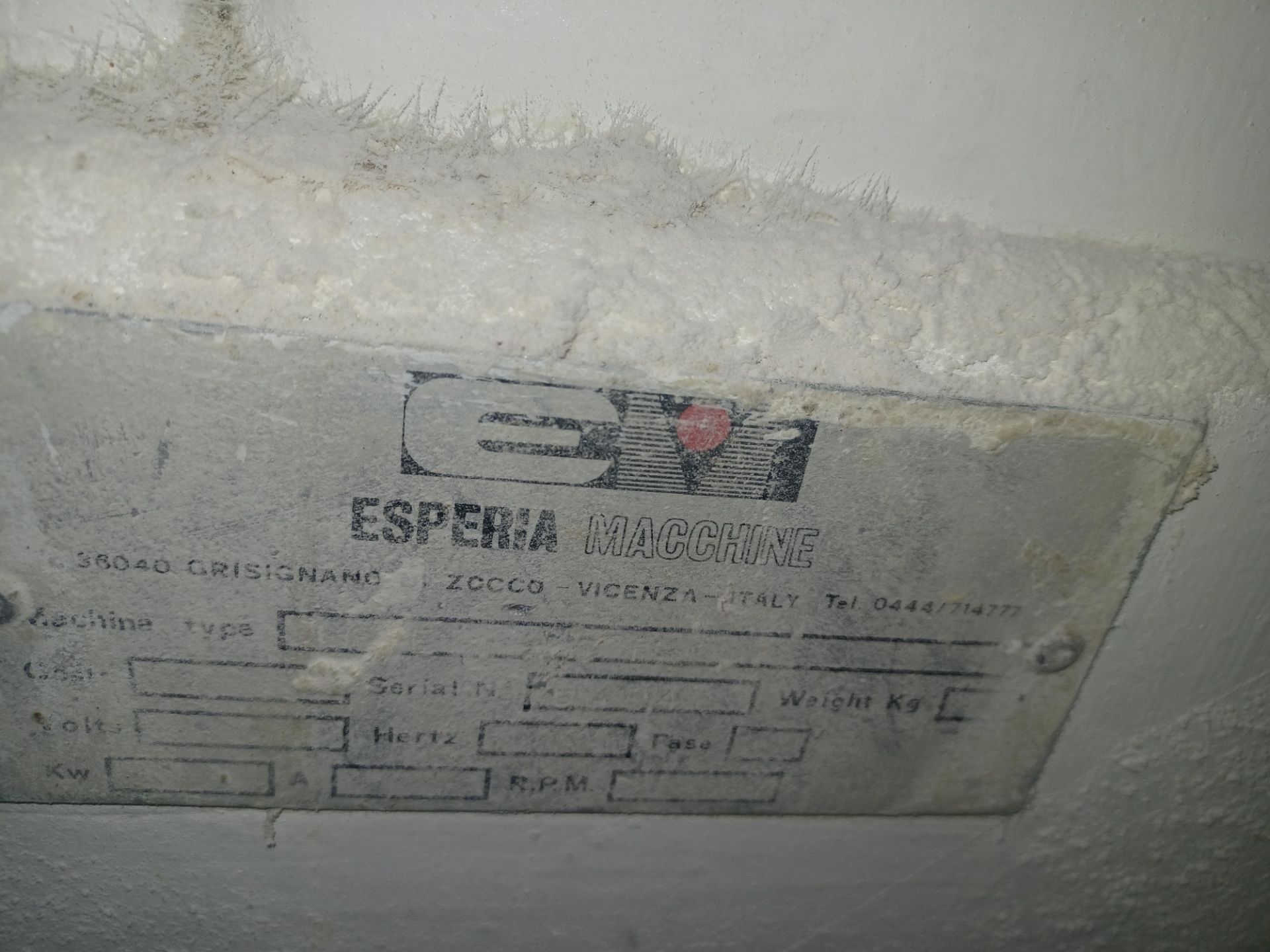 Esperia 80kg Spiral Dough Mixer, three phase (can see running), dimensions approx. 55in. deep x - Image 3 of 3