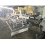 Pacepacker F1 Low Level Palletiser, with pallet magazine, entry and exit conveyors and control