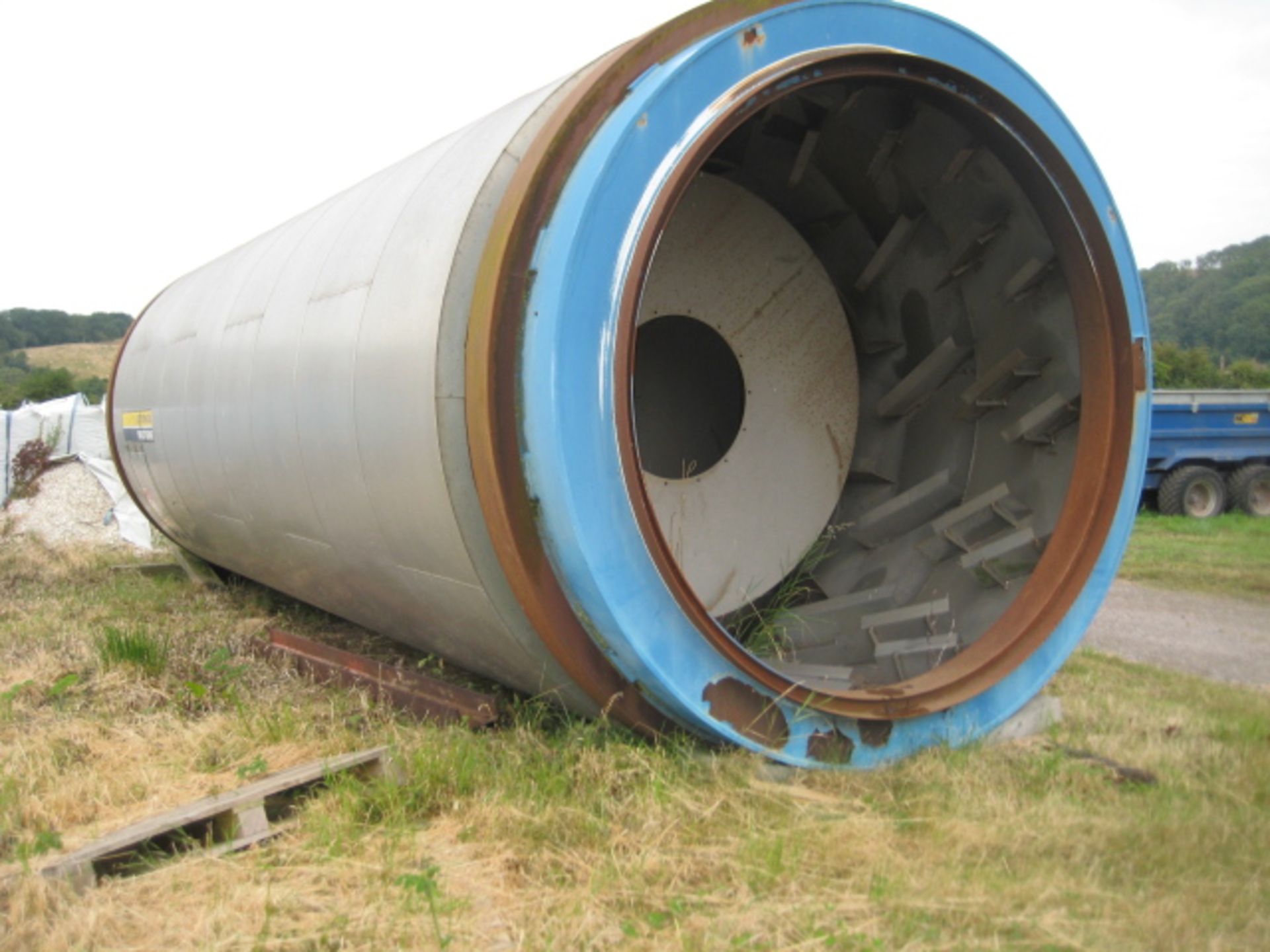 Swiss Combi Rotary Drum Dryer, in stainless steel, believed to have been built 1998 or 1999, this is - Image 2 of 15