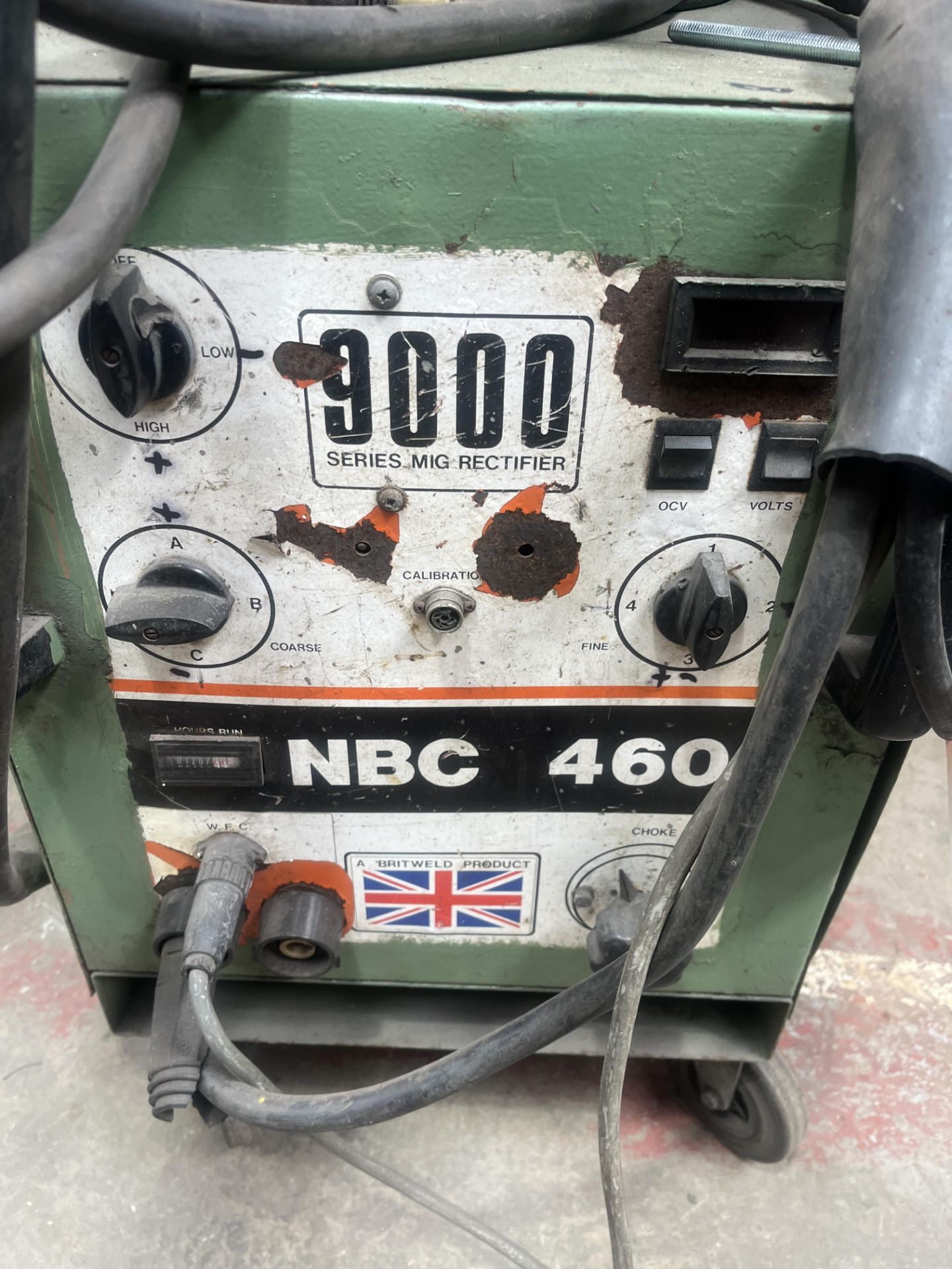 MBC 460 9000 Series Mig Rectifier, with wire feed unit Please read the following important - Image 2 of 5