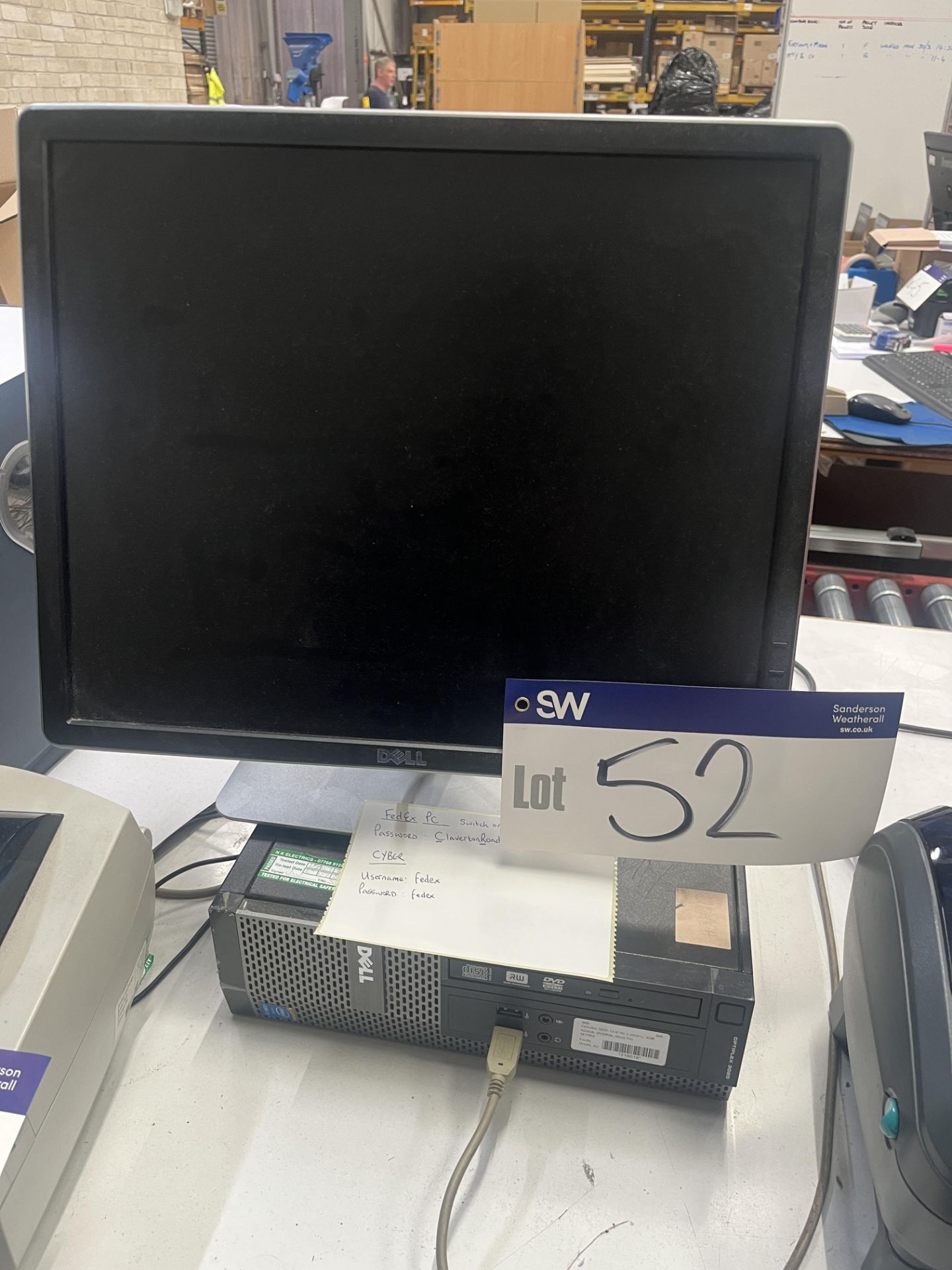 Dell OptiPlex 3020 Intel Core i3 Personal Computer (hard disk removed), with flat screen monitor,