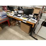 Steel Framed Racking Bench, approx. 2.4m x 1.2m Please read the following important notes:- ***