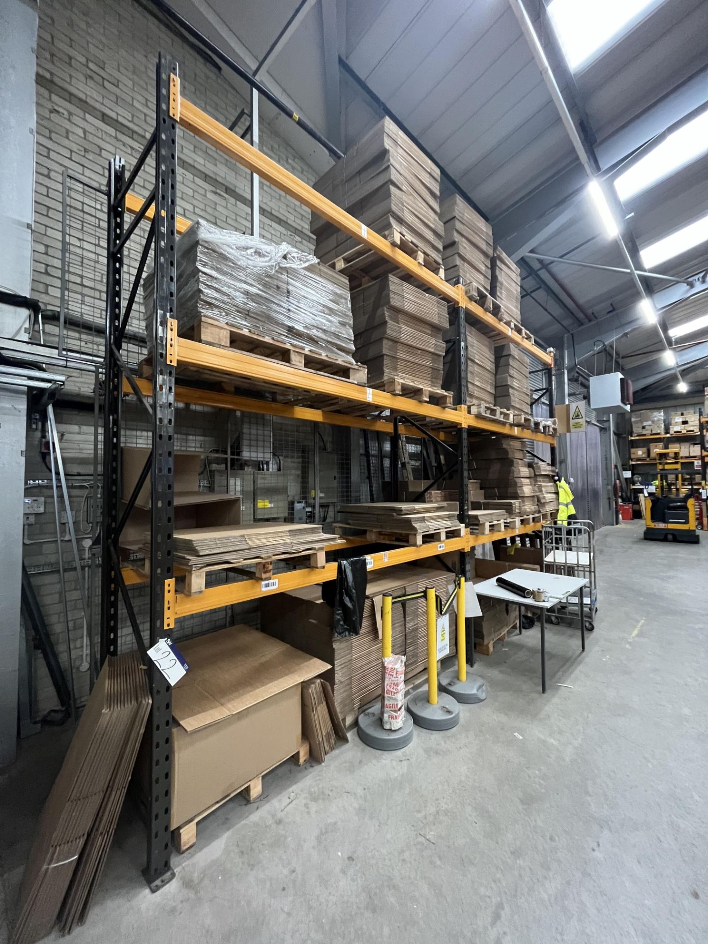 Link51 Two Bay Three Tier Boltless Steel Pallet Racking, each bay approx. 2.8m x 900mm x 3.8m