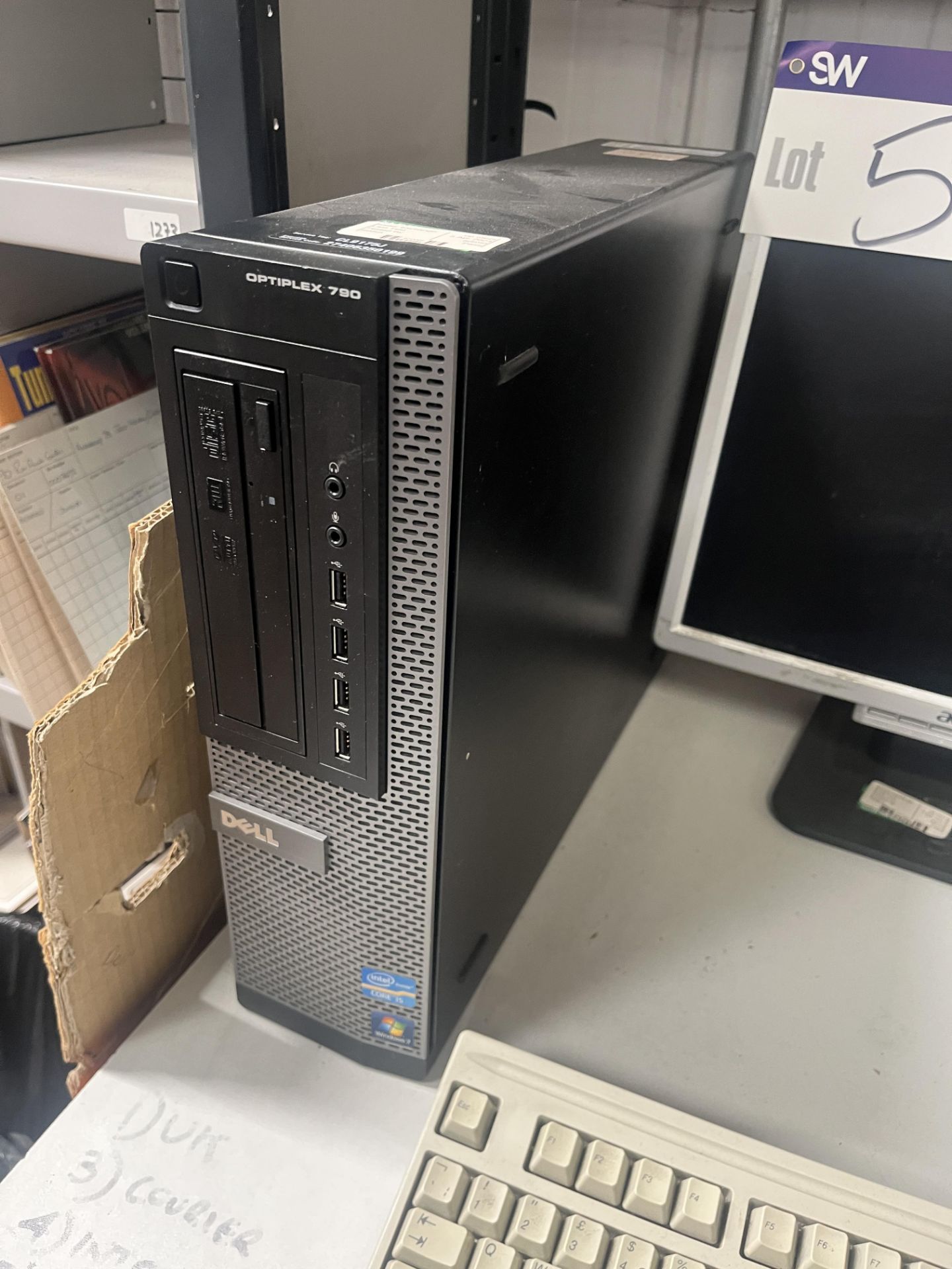 Dell OptiPlex 790 Intel Core i5 Personal Computer (hard disk removed), with flat screen monitor, - Image 2 of 5