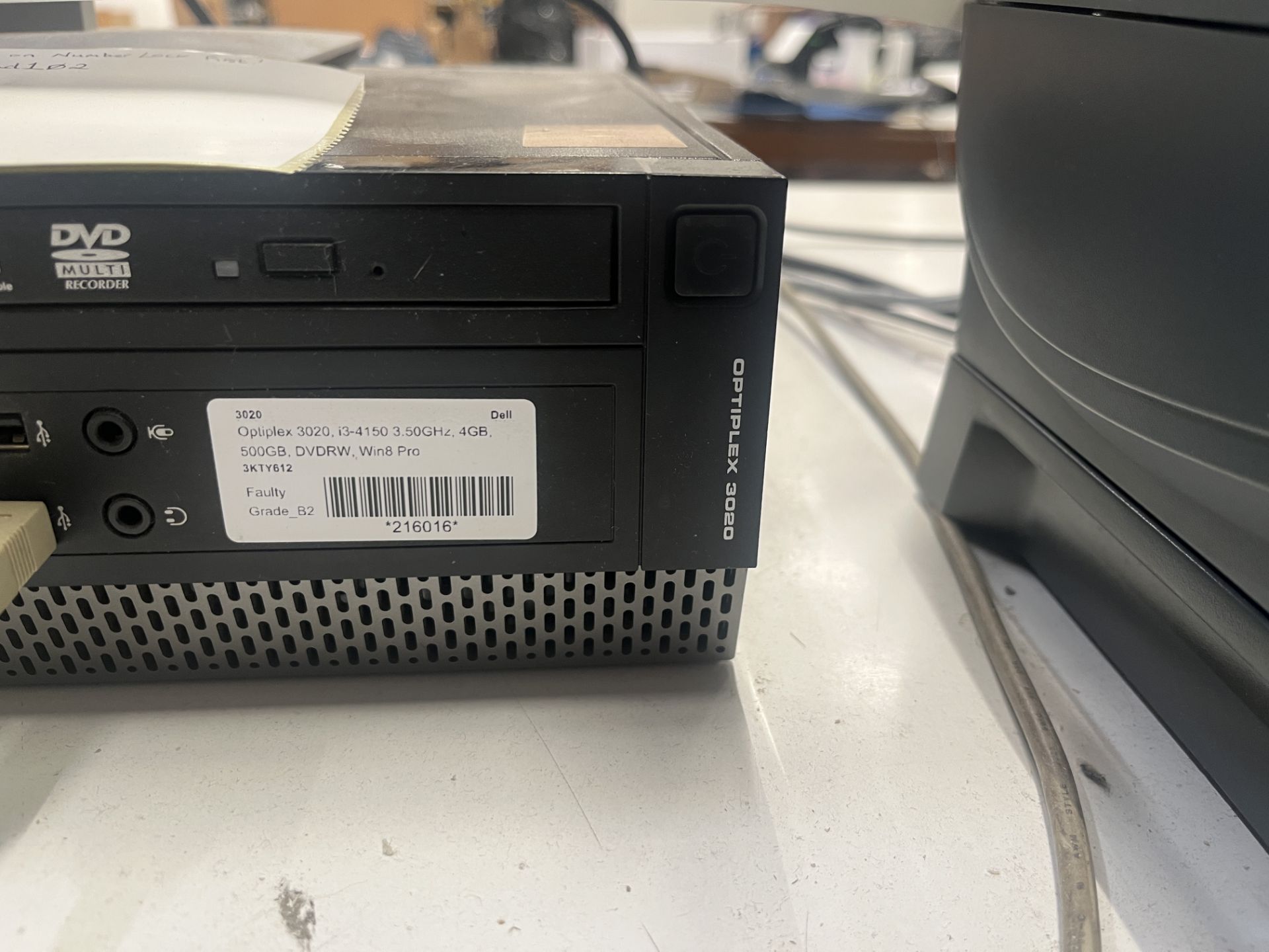 Dell OptiPlex 3020 Intel Core i3 Personal Computer (hard disk removed), with flat screen monitor, - Image 4 of 4