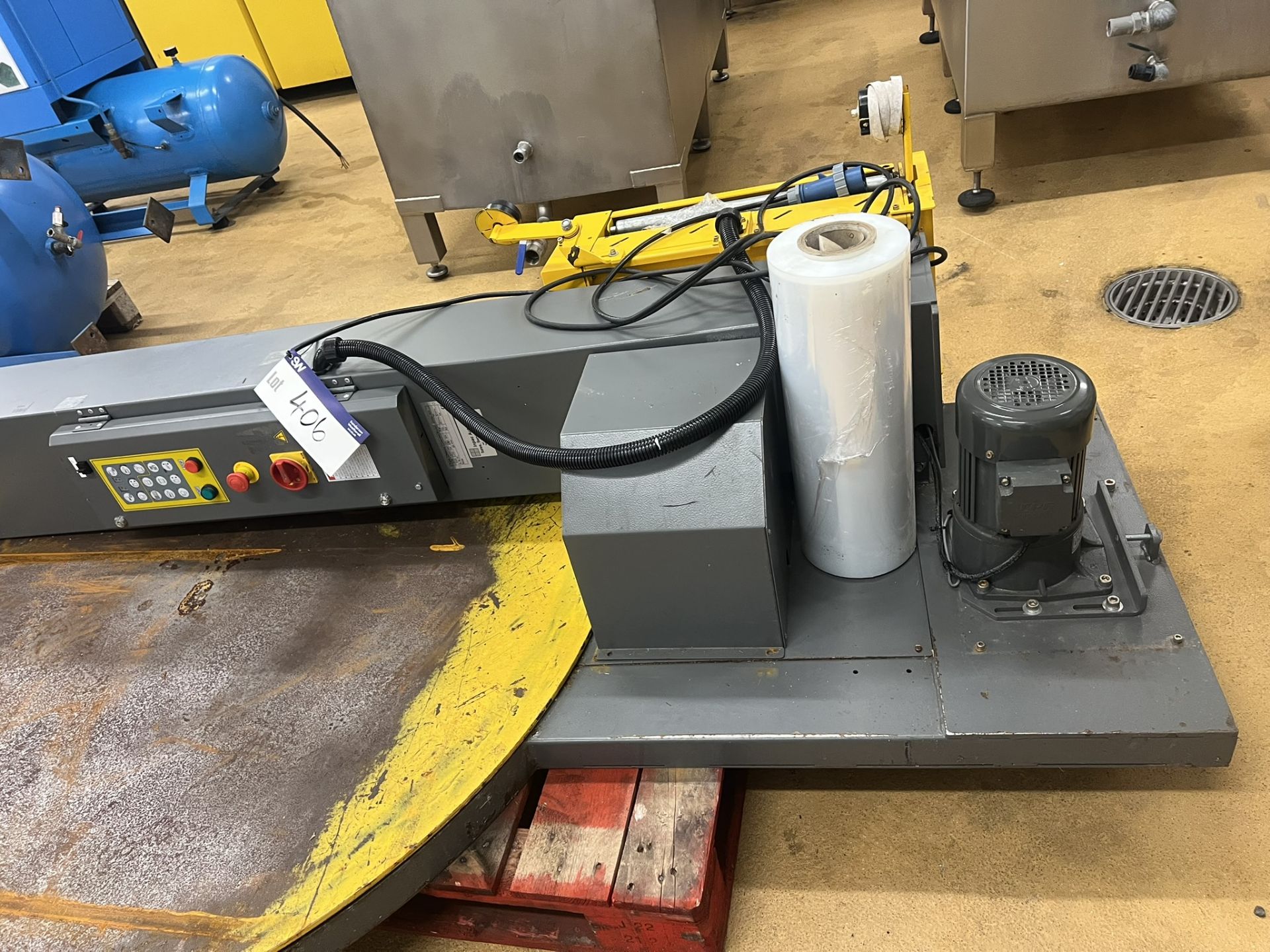 Impac AP300-1620 Automation Pallet Wrapper, turntable approx. 1.7m diameter, overall 2.5m x 1.7m x - Image 6 of 13