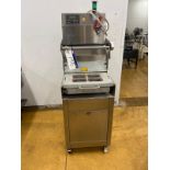 Promens 511-VG  Drawer Type Tray Sealer, Tray size 15cm x 12cm x 4, overall 1m x 0.7m x 1.5m high,