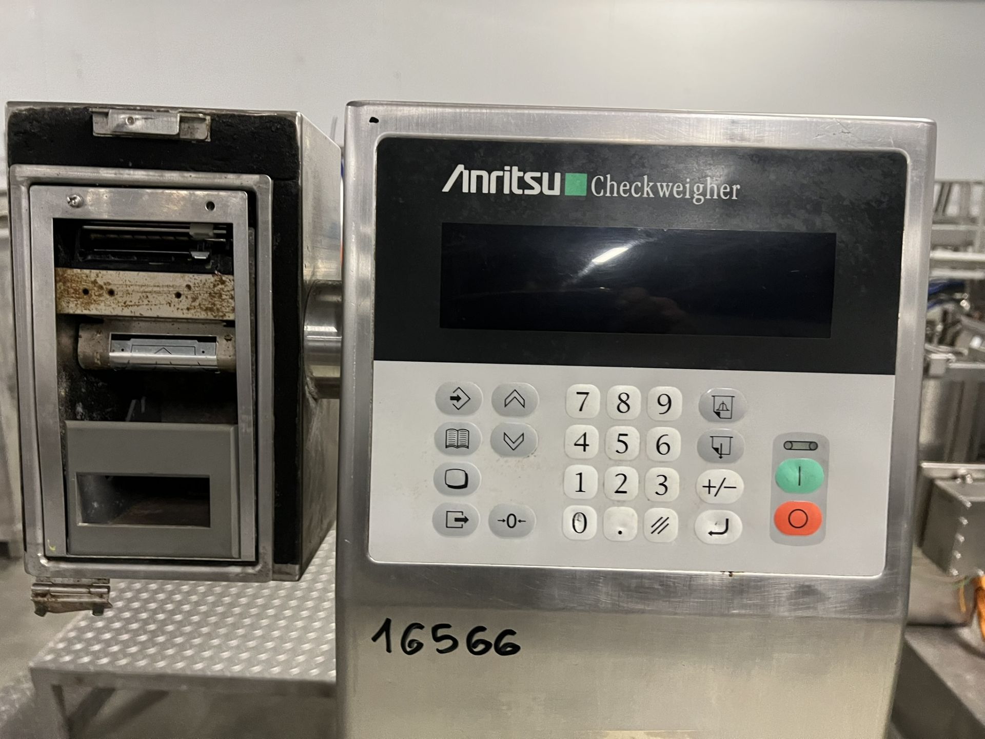 Amritsu KW 5607 AW Checkweigher, conveyor approx. 1.7m x 0.35m x 0.8m high, lift out charge - £ - Image 7 of 10