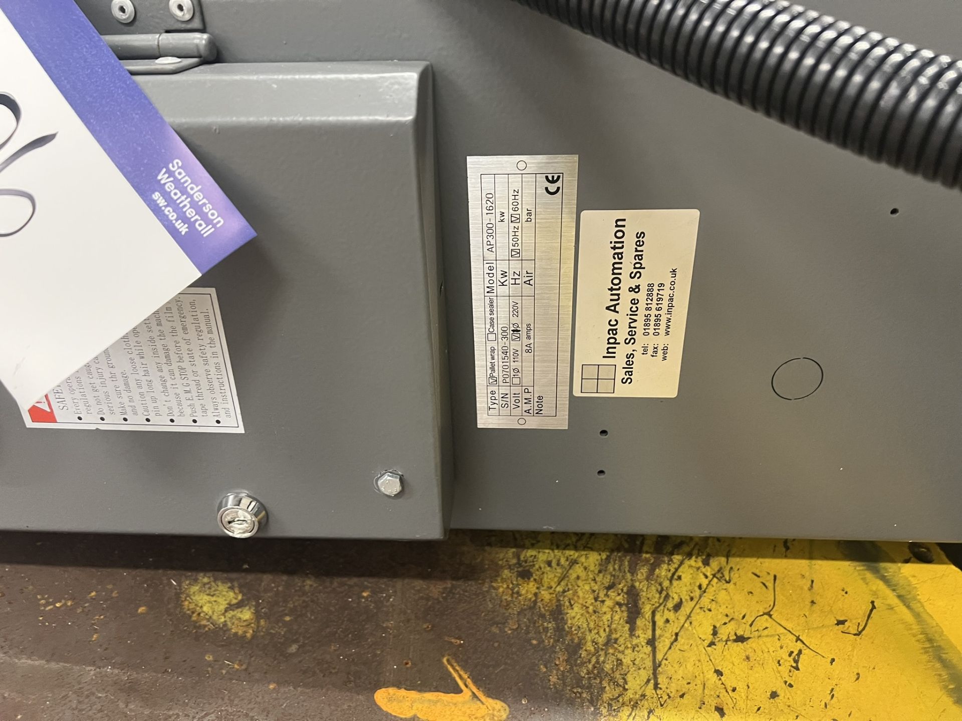 Impac AP300-1620 Automation Pallet Wrapper, turntable approx. 1.7m diameter, overall 2.5m x 1.7m x - Image 4 of 13