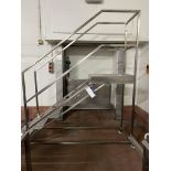 Unitech Six Step Mobile Inspection Stand, platform height approx. 1.25m, steps 0.55m wide, overall