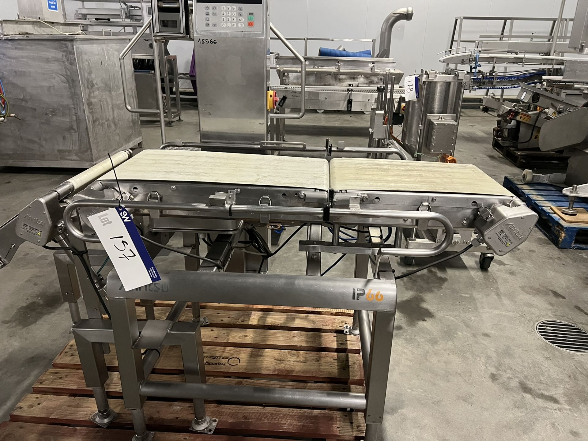 Amritsu KW 5607 AW Checkweigher, conveyor approx. 1.7m x 0.35m x 0.8m high, lift out charge - £ - Image 3 of 10