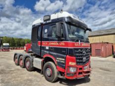Mercedes Arocs 4163 8x4 Tractor Unit, registration no. J222 GCS, odometer reading 568,081km (at time