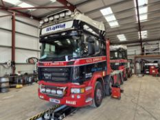 Scania R750 8x4 Tractor Unit, registration no. SA17 HMW, odometer reading 673,030km (at time of