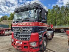 Mercedes Arocs 3363 BlueTEC 6x4 Tractor Unit, registration no. NY15 HYM, odometer reading 687,