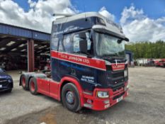 Scania R500 R 6x2 Tag Axle Tractor Unit, registration no. J111 GCS, odometer reading 802,251km (at
