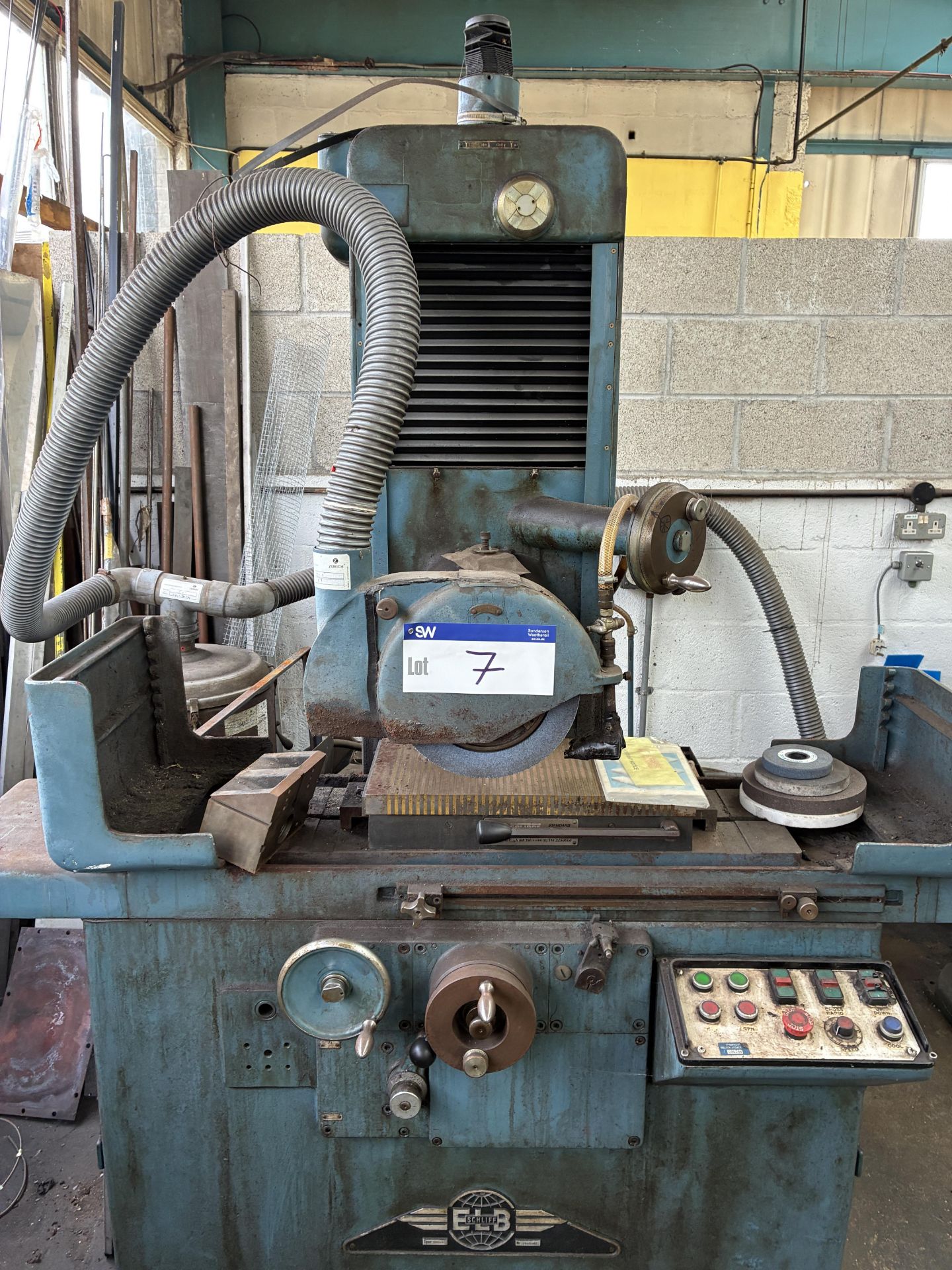 ELB-Schliff SW6VA1 Surface Grinder, serial no.29420462, 415V, three phase, 50Hz, with twin head - Image 2 of 6