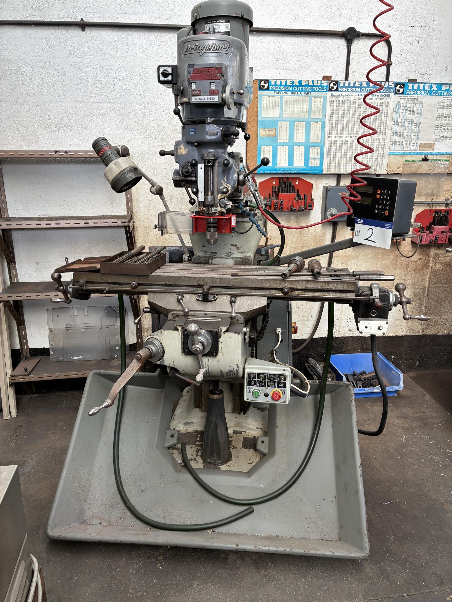 Bridgeport Series I 2HP Milling Machine, serial no. 473290889Y, 50/60Hz, with Heidenhain control