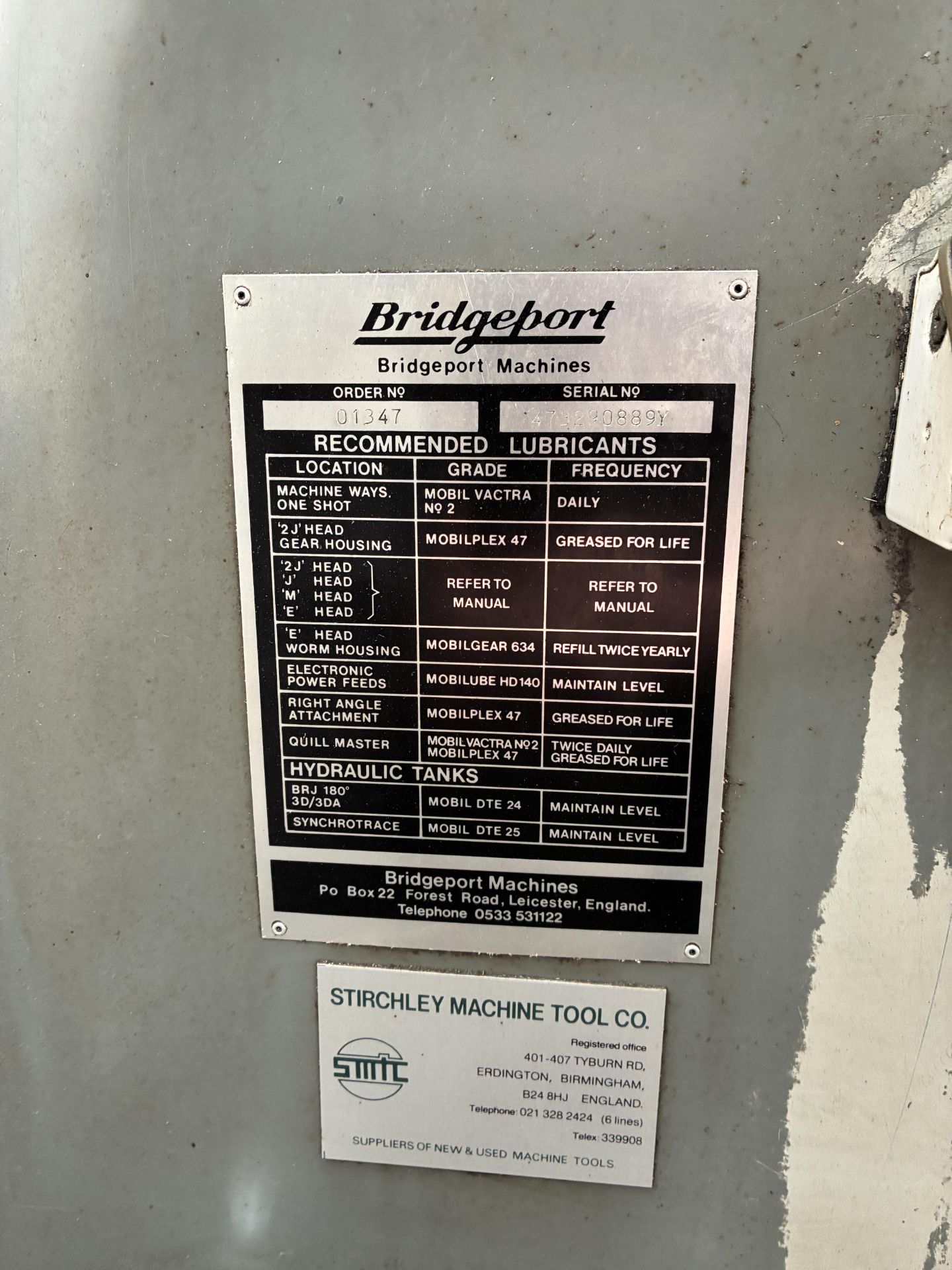 Bridgeport Series I 2HP Milling Machine, serial no. 473290889Y, 50/60Hz, with Heidenhain control - Image 5 of 5
