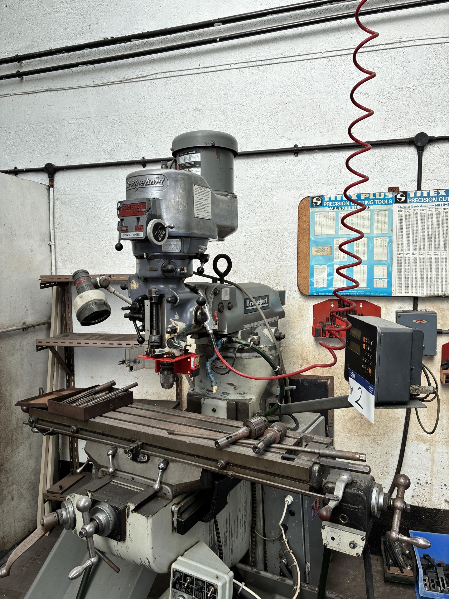Bridgeport Series I 2HP Milling Machine, serial no. 473290889Y, 50/60Hz, with Heidenhain control - Image 2 of 5