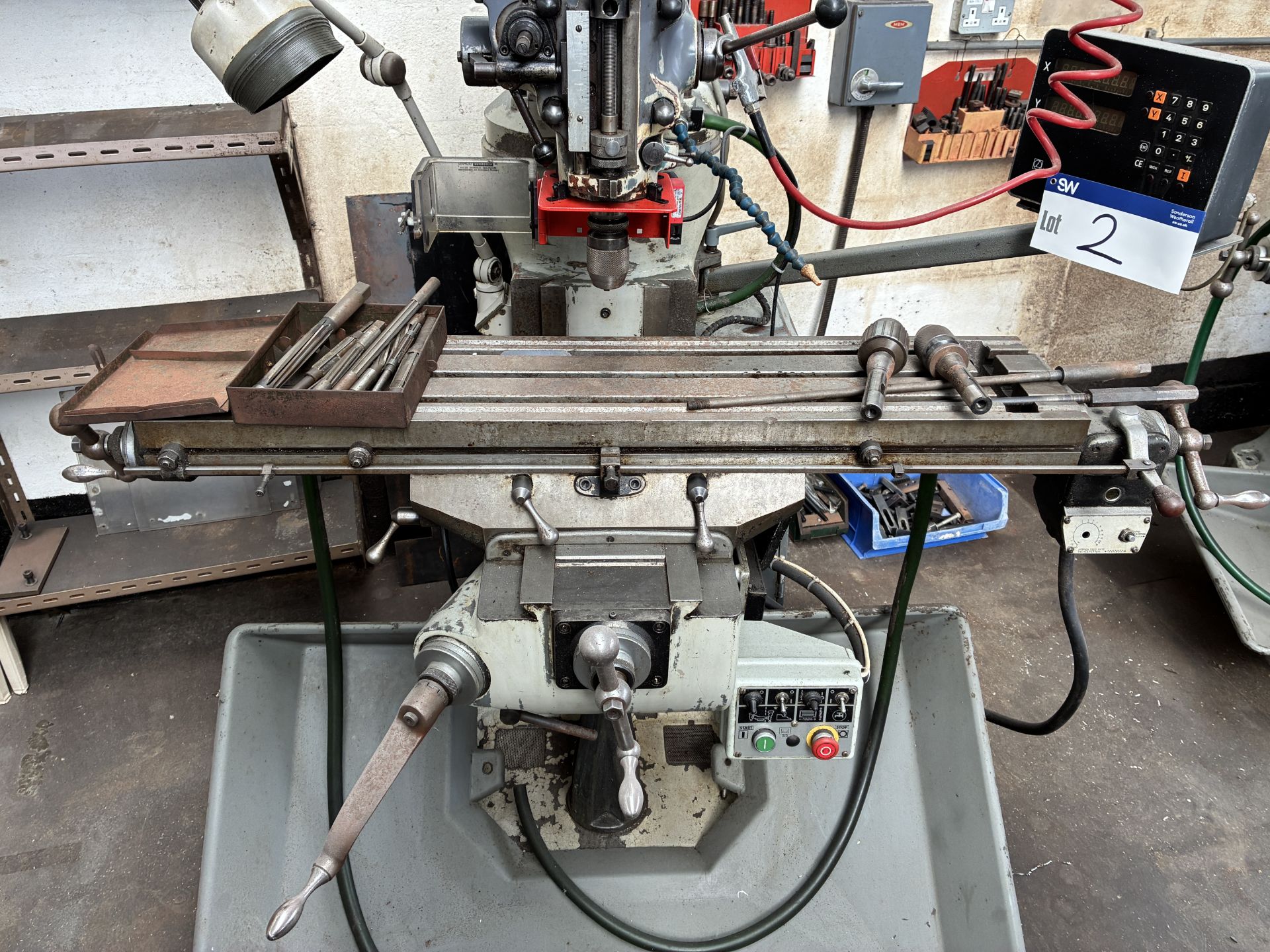 Bridgeport Series I 2HP Milling Machine, serial no. 473290889Y, 50/60Hz, with Heidenhain control - Image 3 of 5