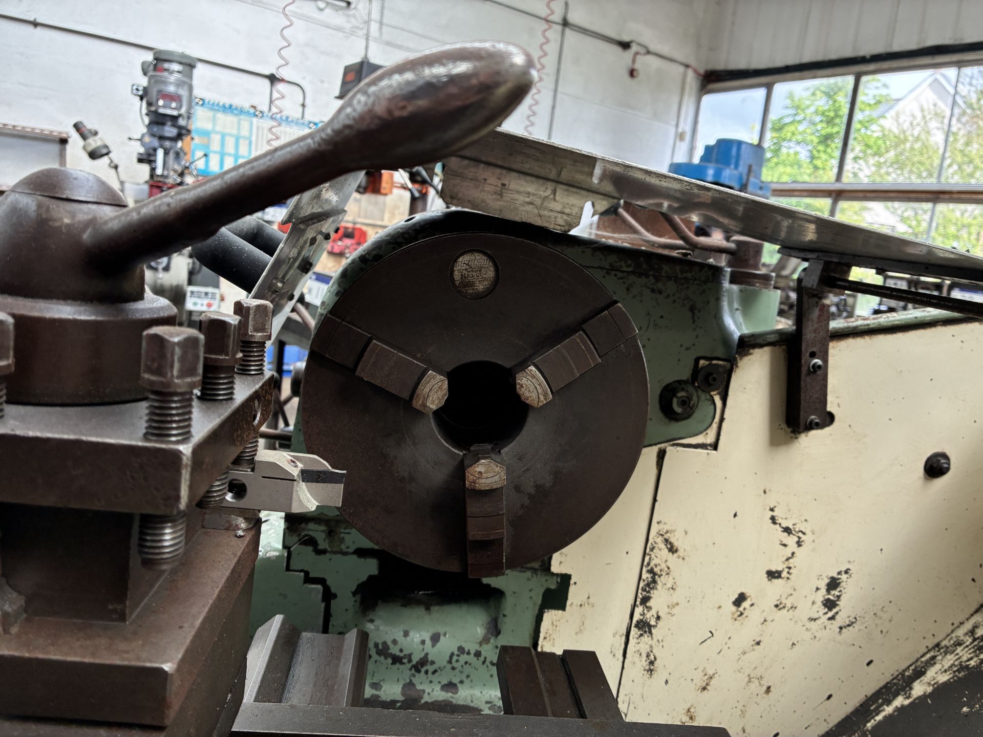 Colchester Lathe, 415V, three phase, 50Hz, with spare chuck and tooling Please read the following - Image 4 of 9