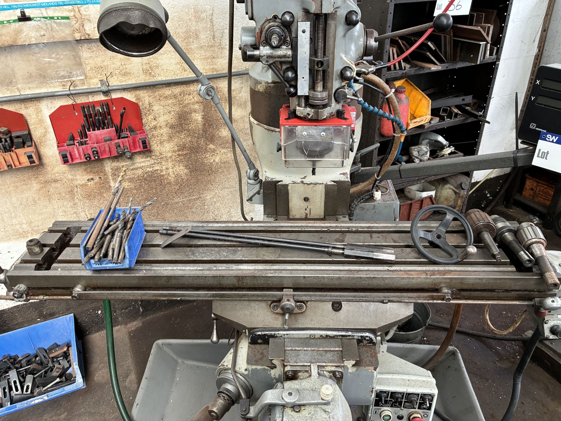 Bridgeport Series I 2HP Milling Machine, serial no. 434341087XX, 50/60Hz, with Heidenhain control - Image 3 of 5