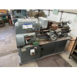 T.S. Harrison and Sons Lathe, serial no. 876958, 415V, three phase, 50Hz, with spare chuck and