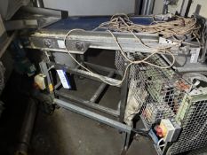 Vulcatech Inclined Belt Conveyor, 415V, three phase, 50Hz Please read the following important