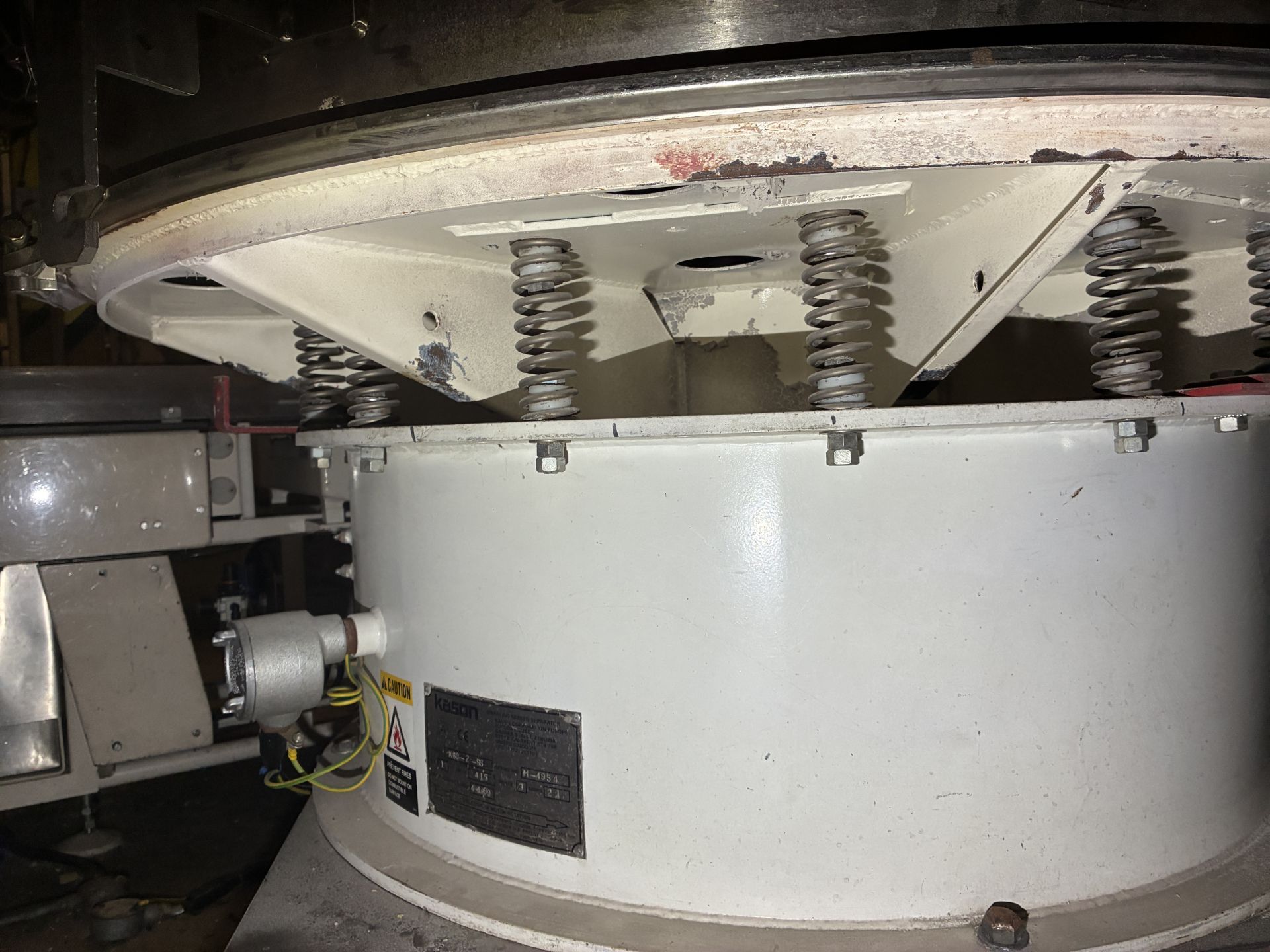 Kason K60-2-SS Vibrating Screen Separator, serial no. M4954, year of manufacture 1999, 415V, three - Image 6 of 6