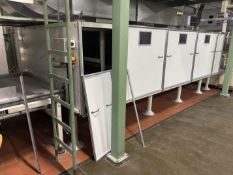 Buhler Pasta Cooler & Vibrating Conveyor, 415V, three phase, 50Hz, with HemAir 13.13 cooling unit (