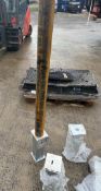 Five Security Bollards/ Removeable Posts, lot location Brynmawr Please read the following