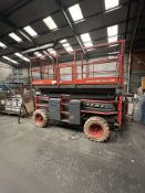 Skyjack SJ8841 Electric Scissor Lift / Access Platform, serial no. 40000034, platform height 12.5m